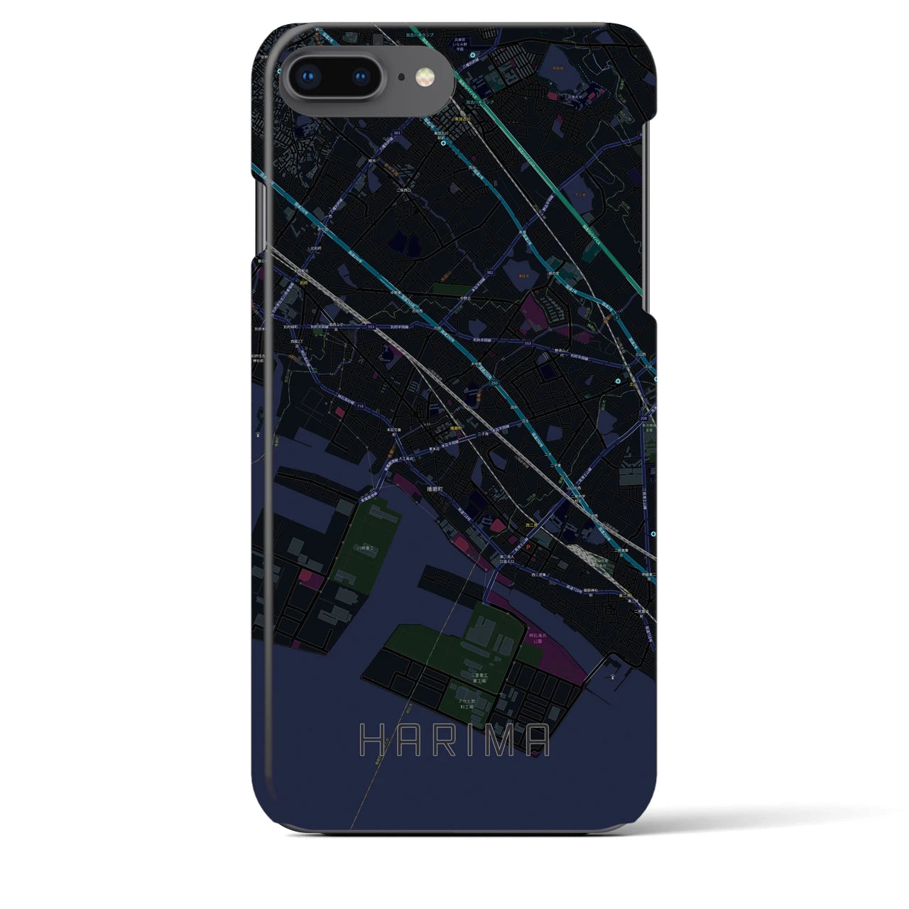 【播磨(兵庫県)】地図柄iPhoneケース(バックカバータイプ)