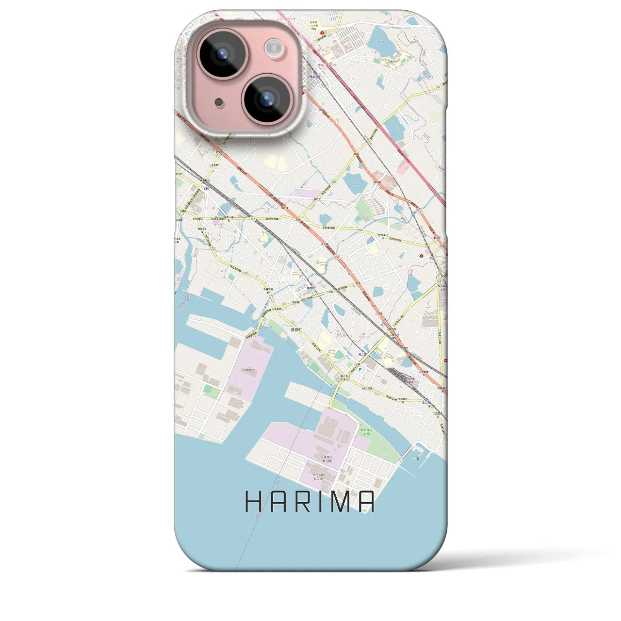 【播磨(兵庫県)】地図柄iPhoneケース(バックカバータイプ)