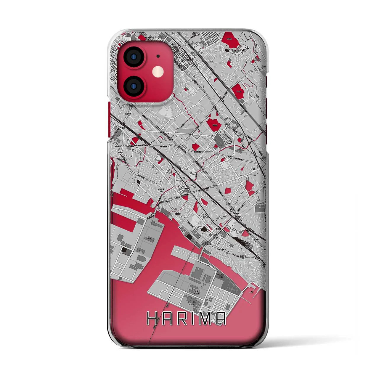 【播磨(兵庫県)】地図柄iPhoneケース(クリアタイプ)