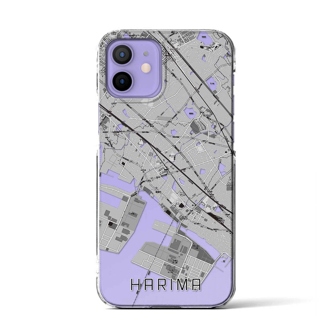 【播磨(兵庫県)】地図柄iPhoneケース(クリアタイプ)