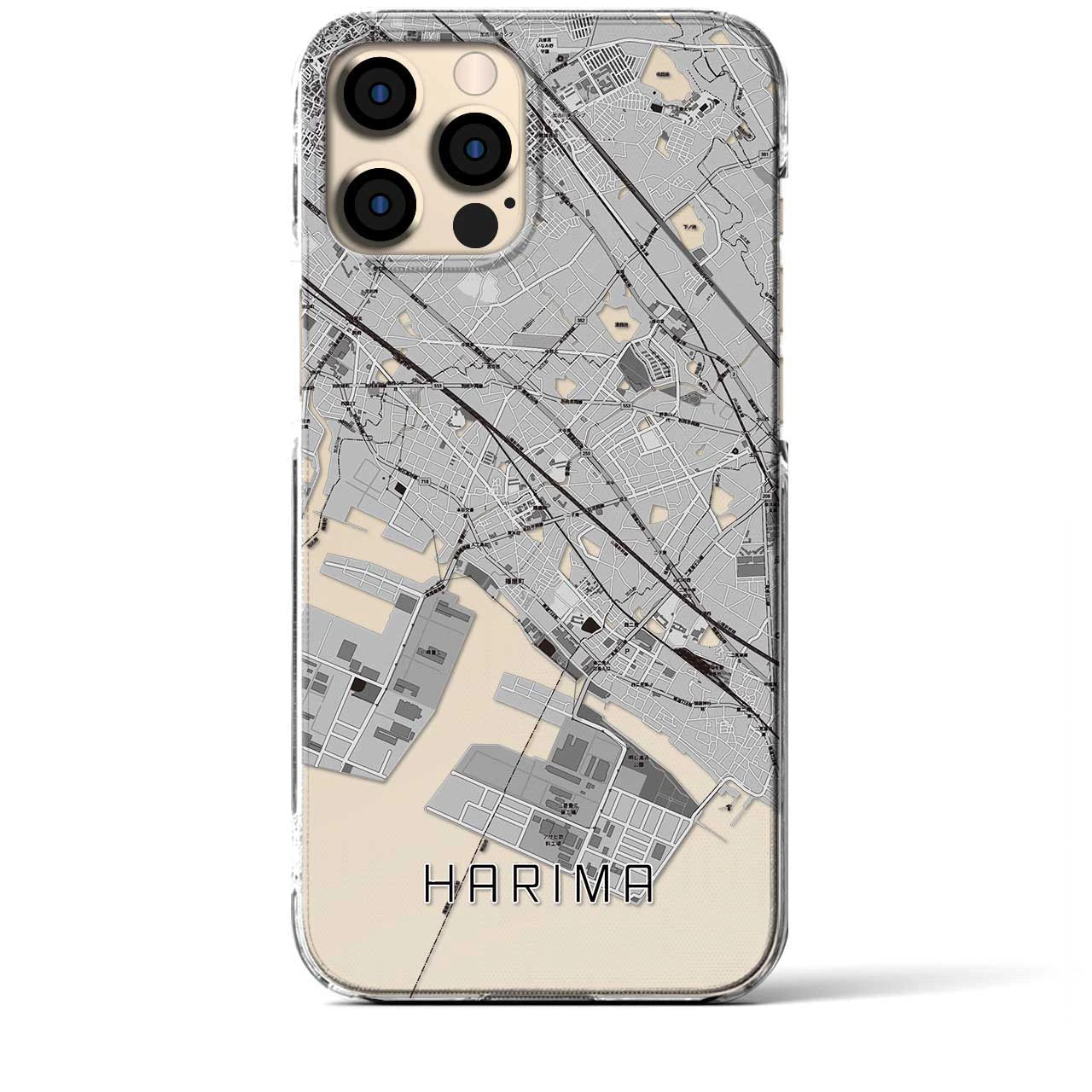 【播磨(兵庫県)】地図柄iPhoneケース(クリアタイプ)