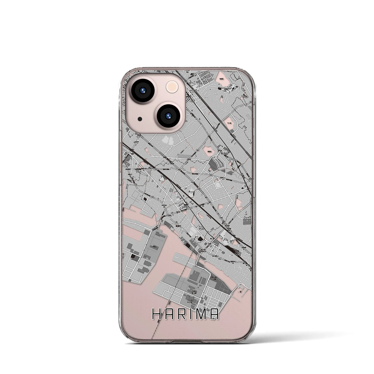 【播磨(兵庫県)】地図柄iPhoneケース(クリアタイプ)