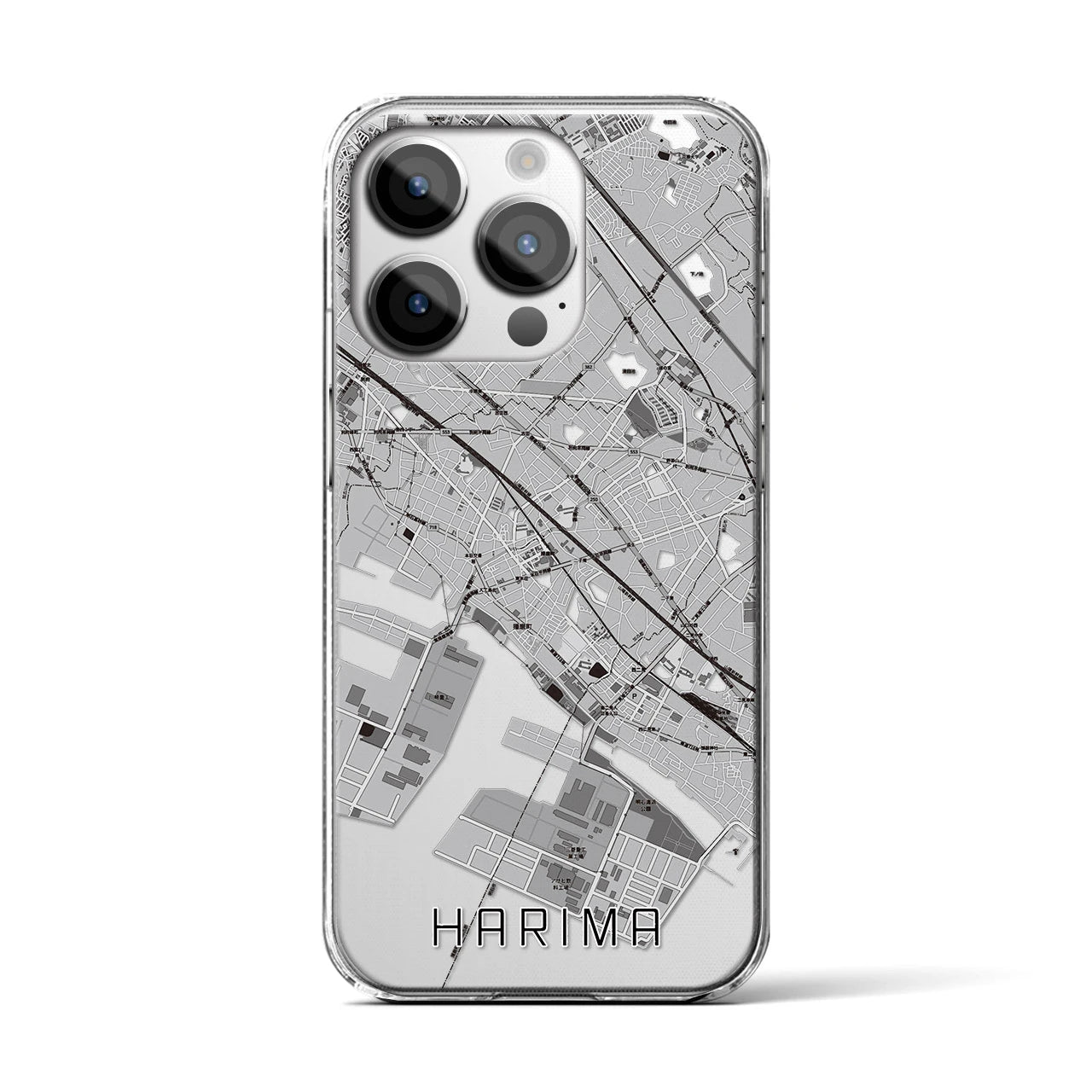 【播磨(兵庫県)】地図柄iPhoneケース(クリアタイプ)