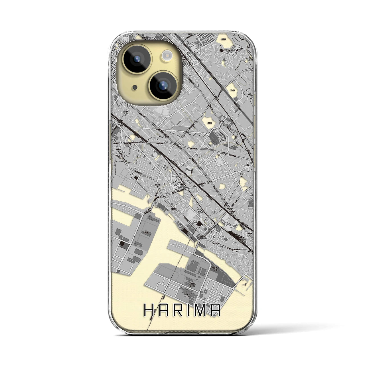 【播磨(兵庫県)】地図柄iPhoneケース(クリアタイプ)