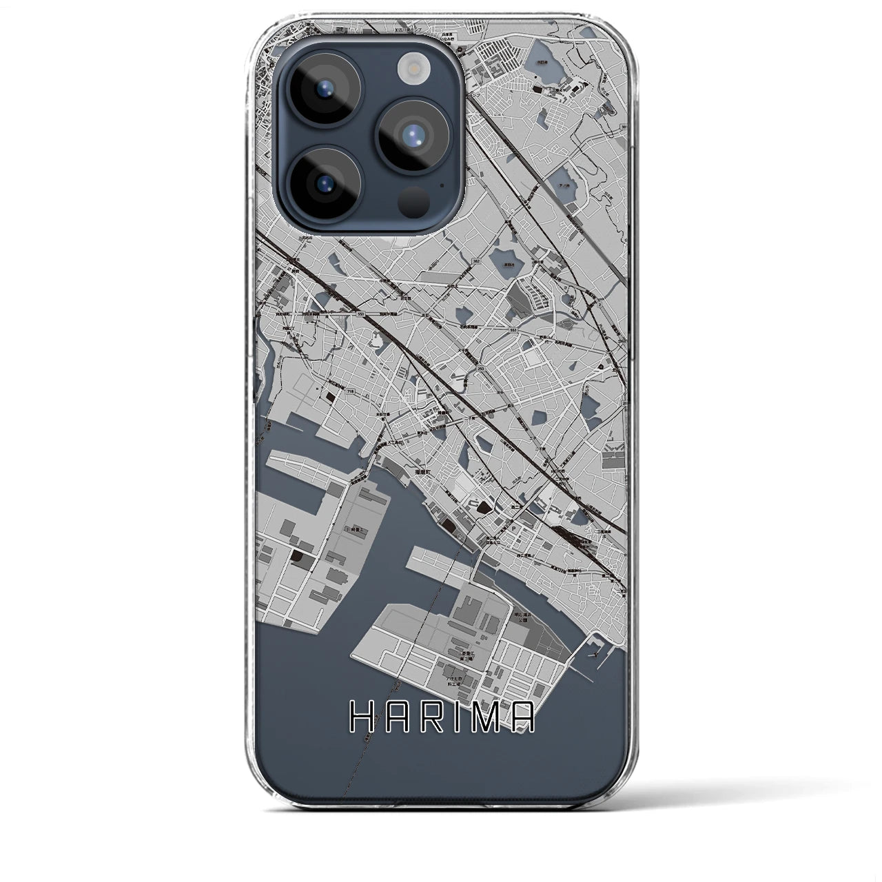 【播磨(兵庫県)】地図柄iPhoneケース(クリアタイプ)