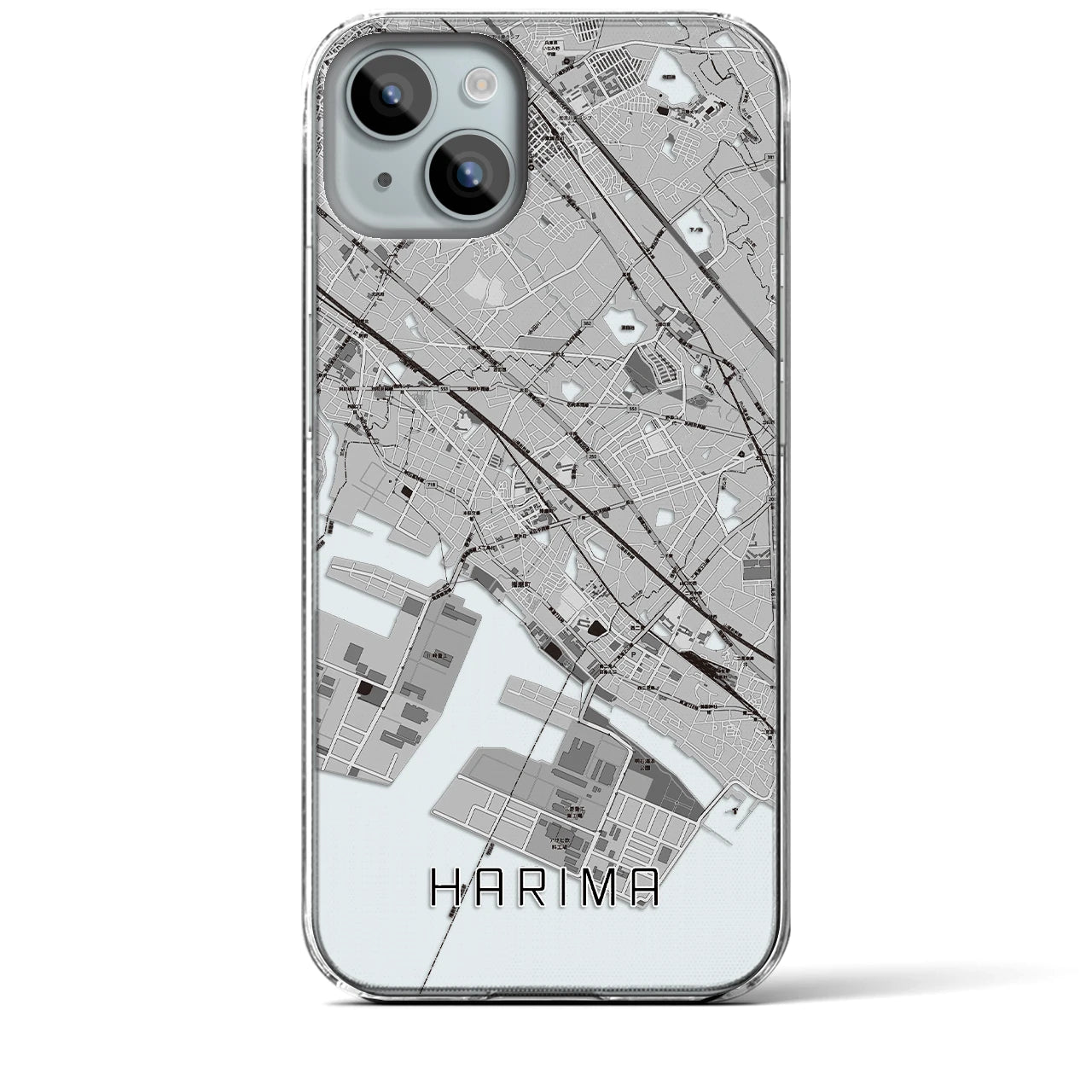 【播磨(兵庫県)】地図柄iPhoneケース(クリアタイプ)