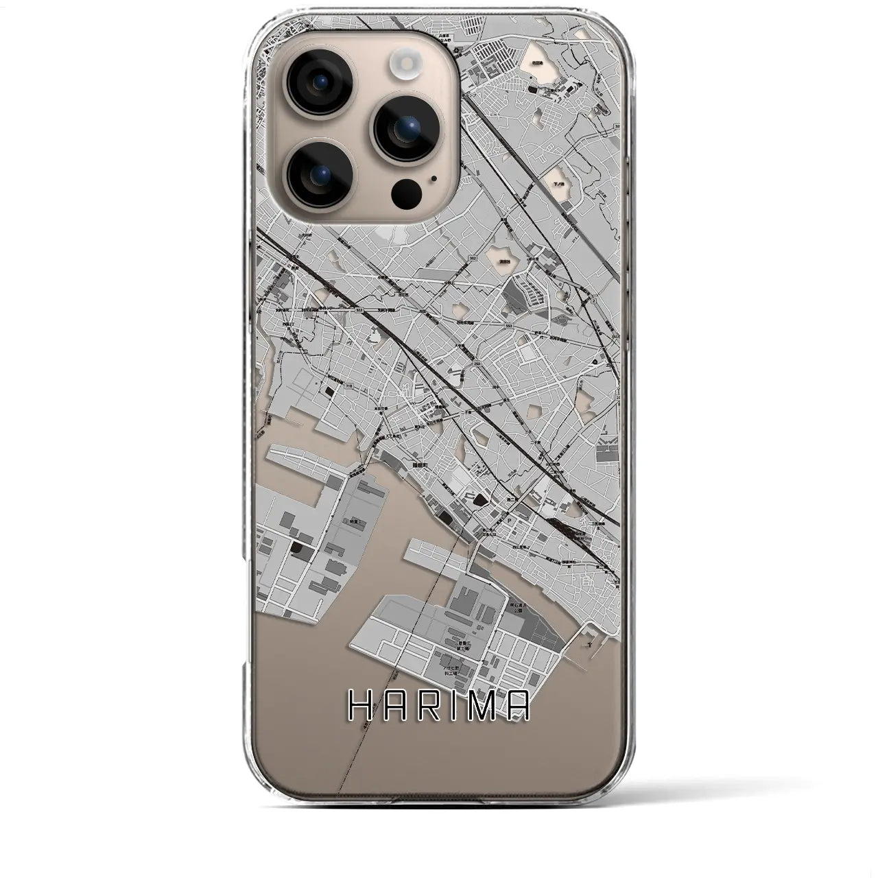 【播磨(兵庫県)】地図柄iPhoneケース(クリアタイプ)