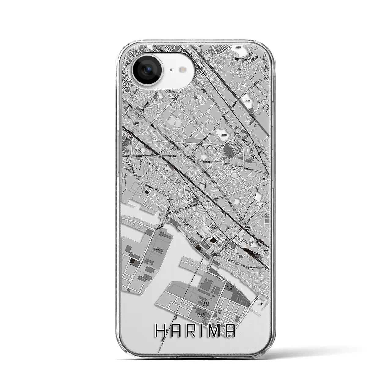 【播磨(兵庫県)】地図柄iPhoneケース(クリアタイプ)