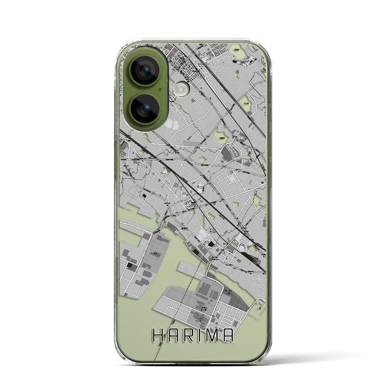 【播磨(兵庫県)】地図柄iPhoneケース(クリアタイプ)