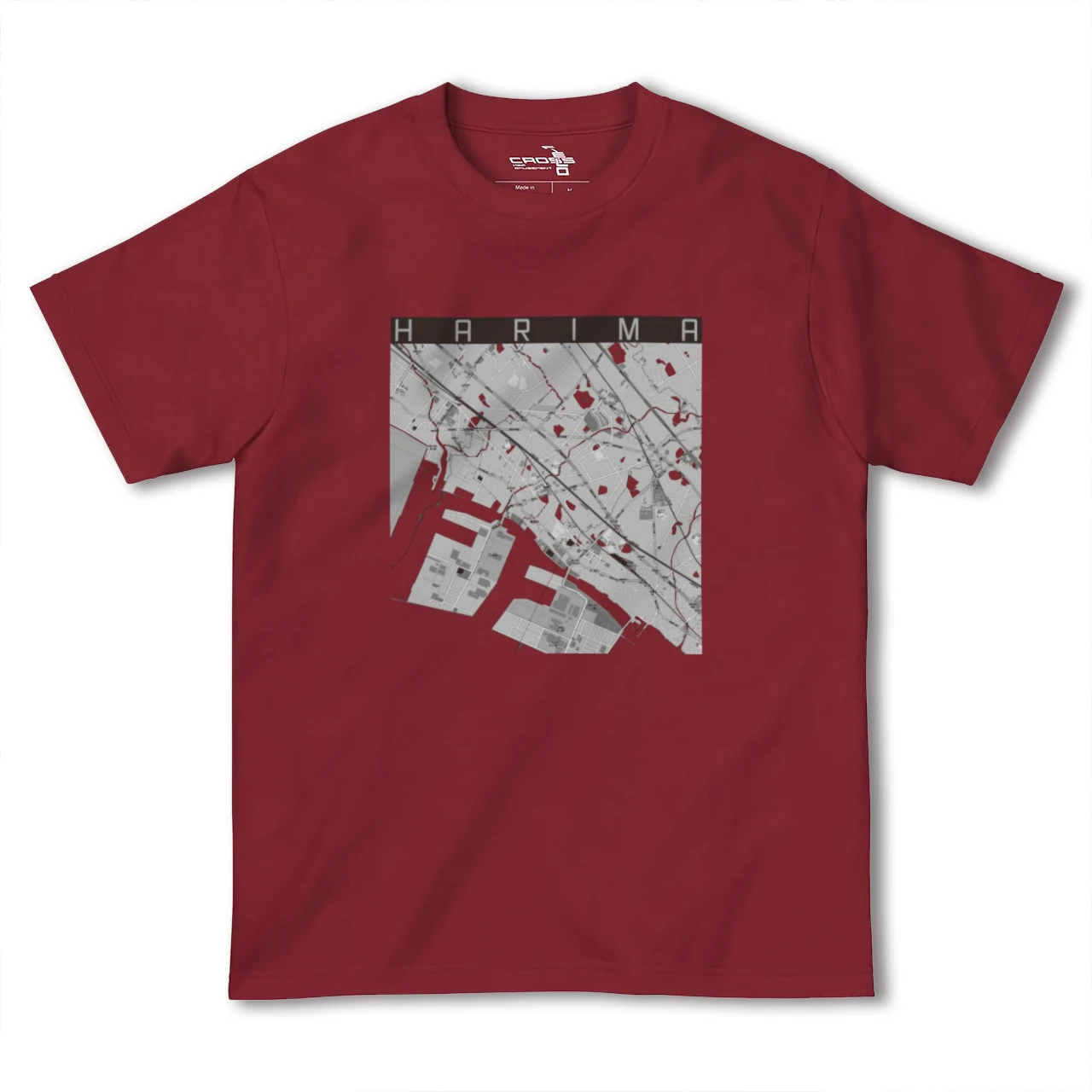 【播磨(兵庫県)】地図柄ヘビーウェイトTシャツ