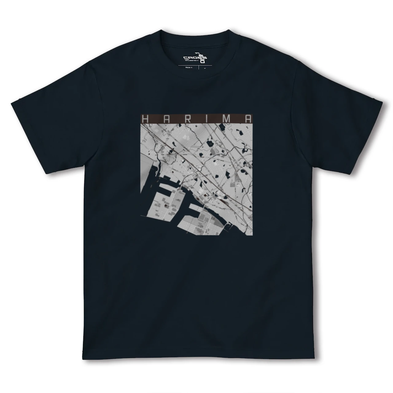 【播磨(兵庫県)】地図柄ヘビーウェイトTシャツ