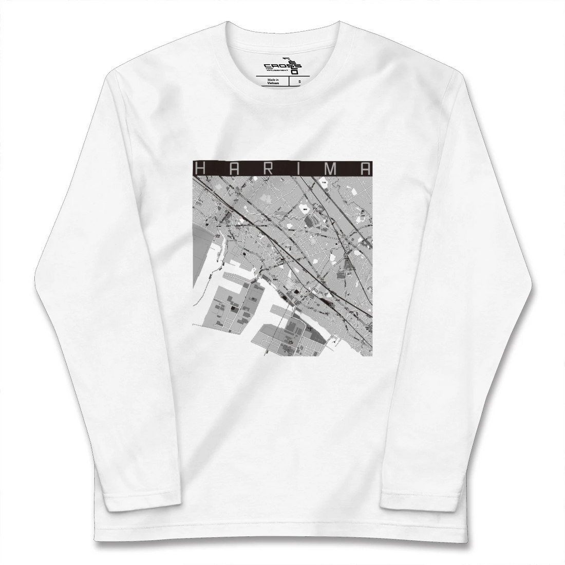 【播磨(兵庫県)】地図柄ロングスリーブTシャツ