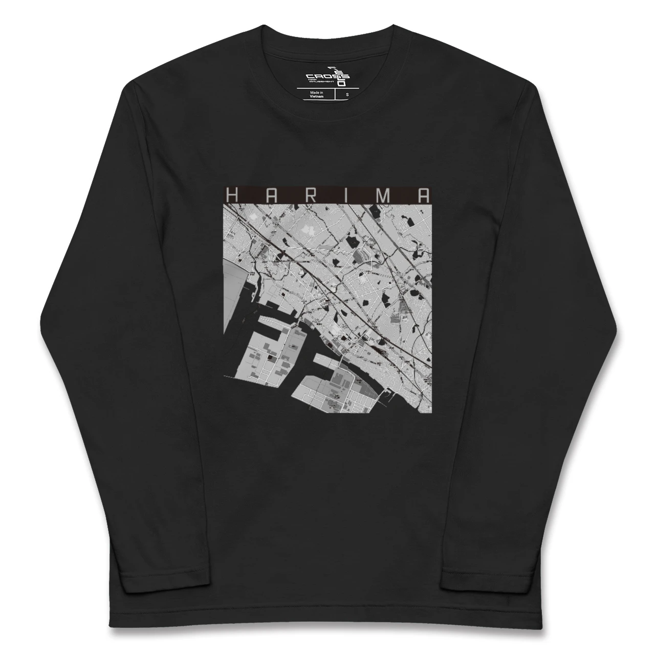 【播磨(兵庫県)】地図柄ロングスリーブTシャツ