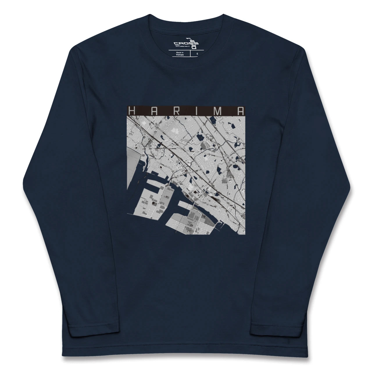 【播磨(兵庫県)】地図柄ロングスリーブTシャツ