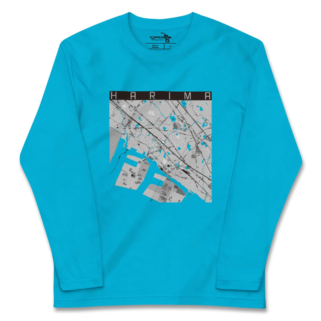 【播磨(兵庫県)】地図柄ロングスリーブTシャツ