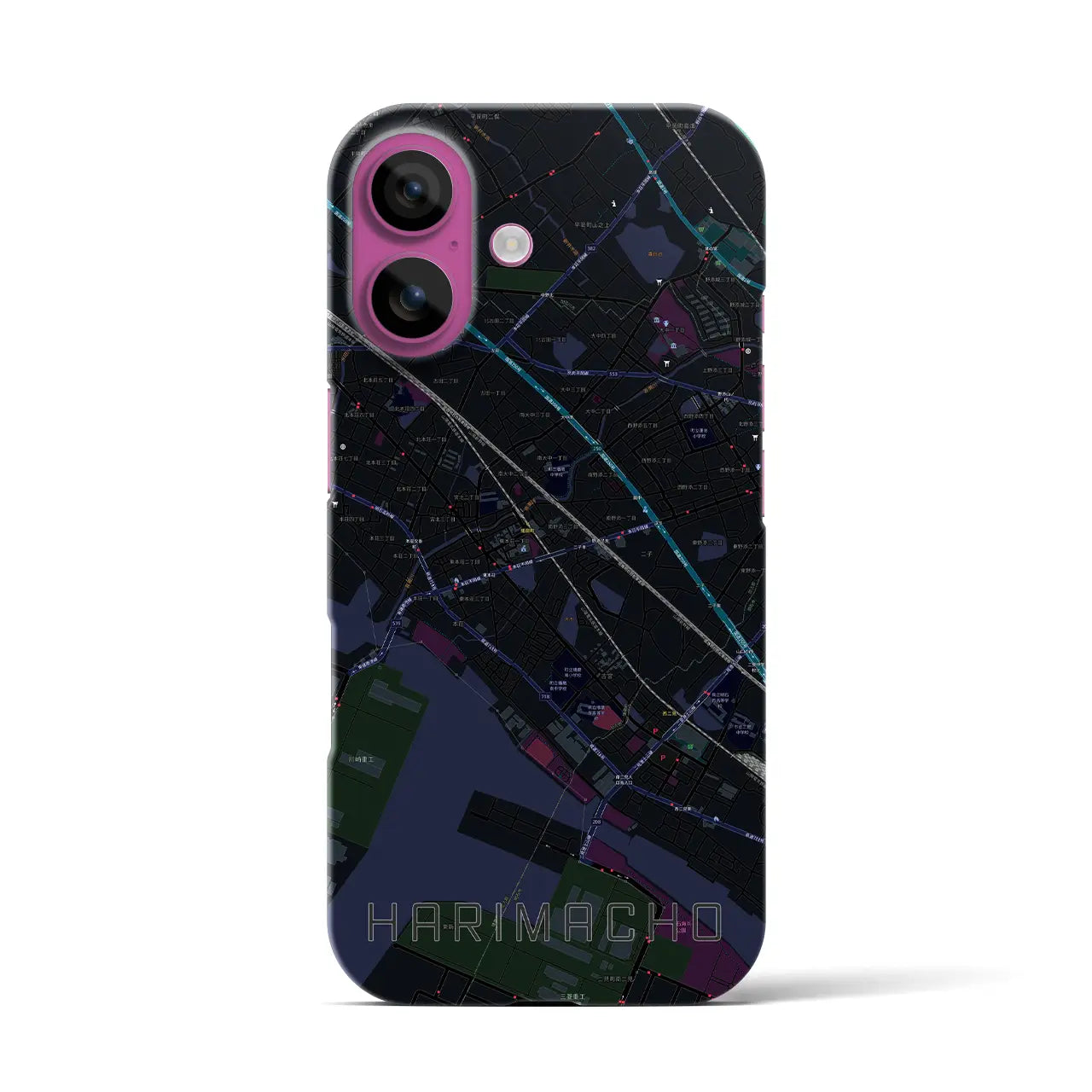 【播磨町(兵庫県)】地図柄iPhoneケース(バックカバータイプ)