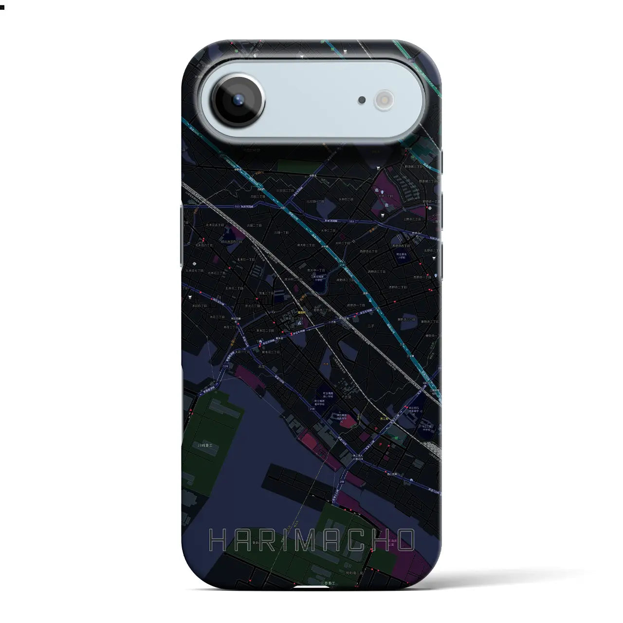 【播磨町(兵庫県)】地図柄iPhoneケース(バックカバータイプ)