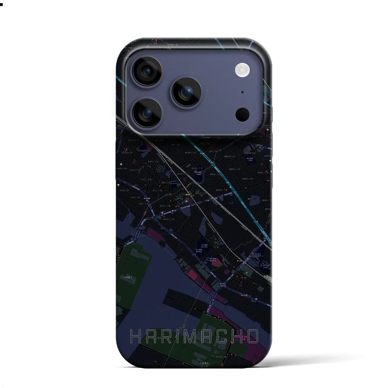 【播磨町(兵庫県)】地図柄iPhoneケース(バックカバータイプ)