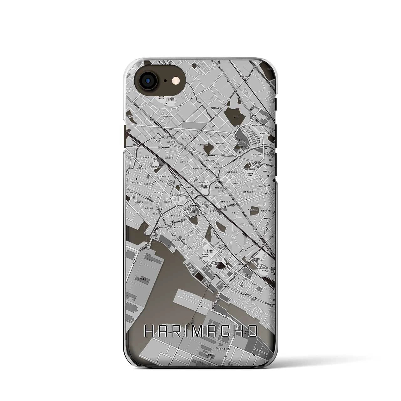 【播磨町(兵庫県)】地図柄iPhoneケース(クリアタイプ)