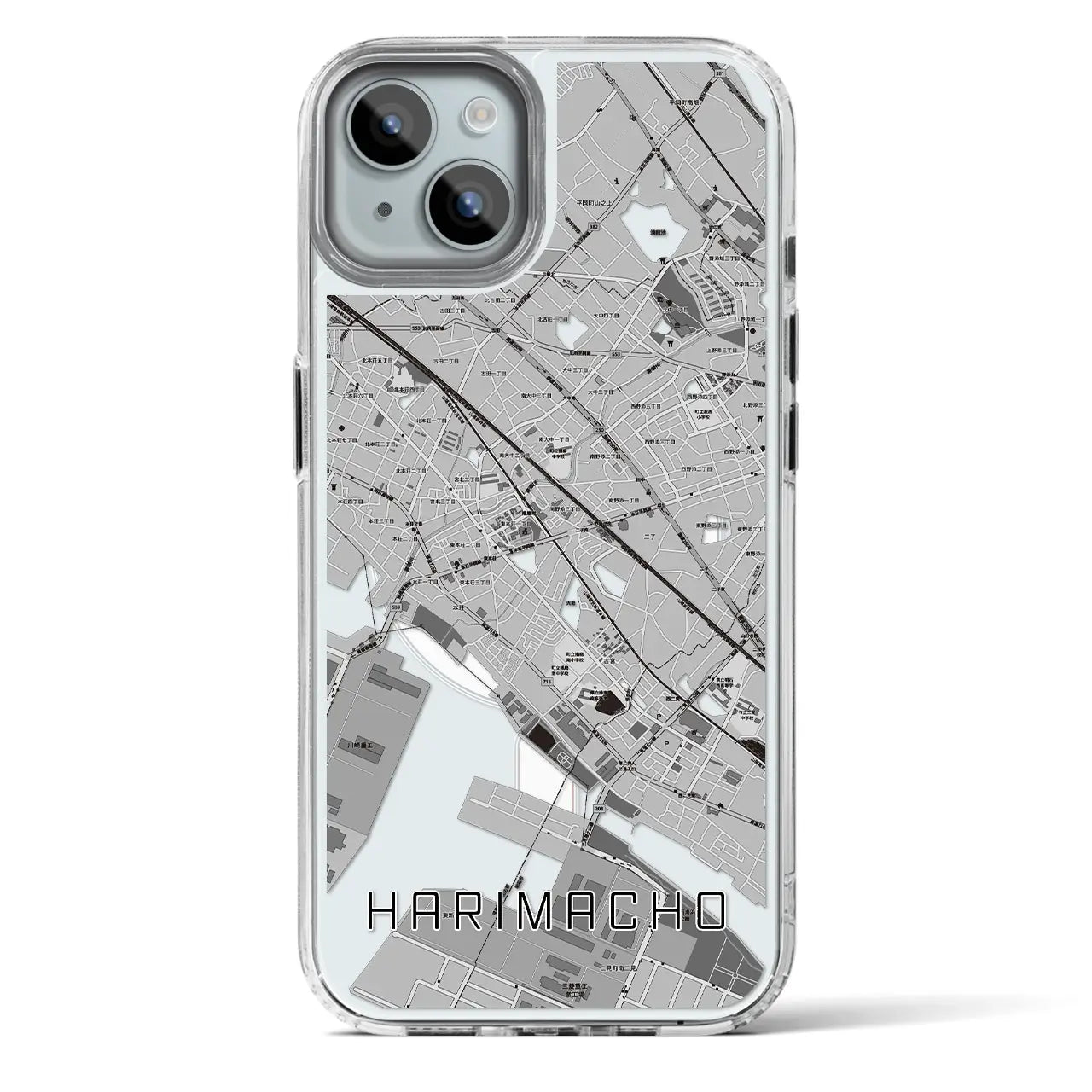 【播磨町(兵庫県)】地図柄iPhoneケース(MagSafeタイプ)