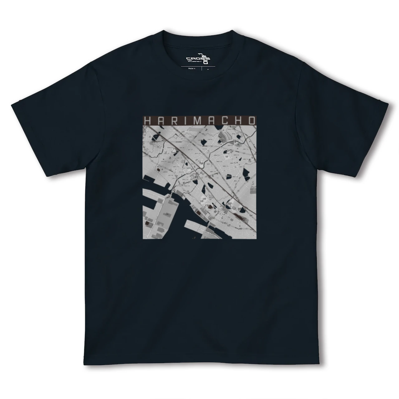 【播磨町(兵庫県)】地図柄ヘビーウェイトTシャツ