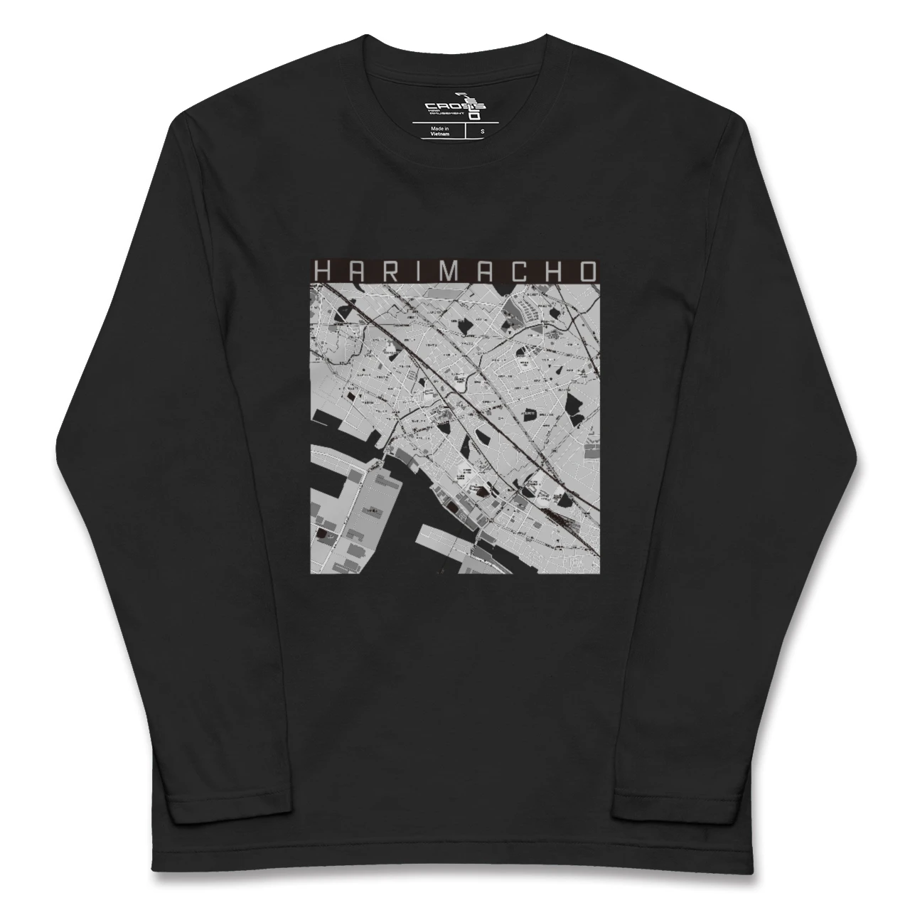 【播磨町(兵庫県)】地図柄ロングスリーブTシャツ