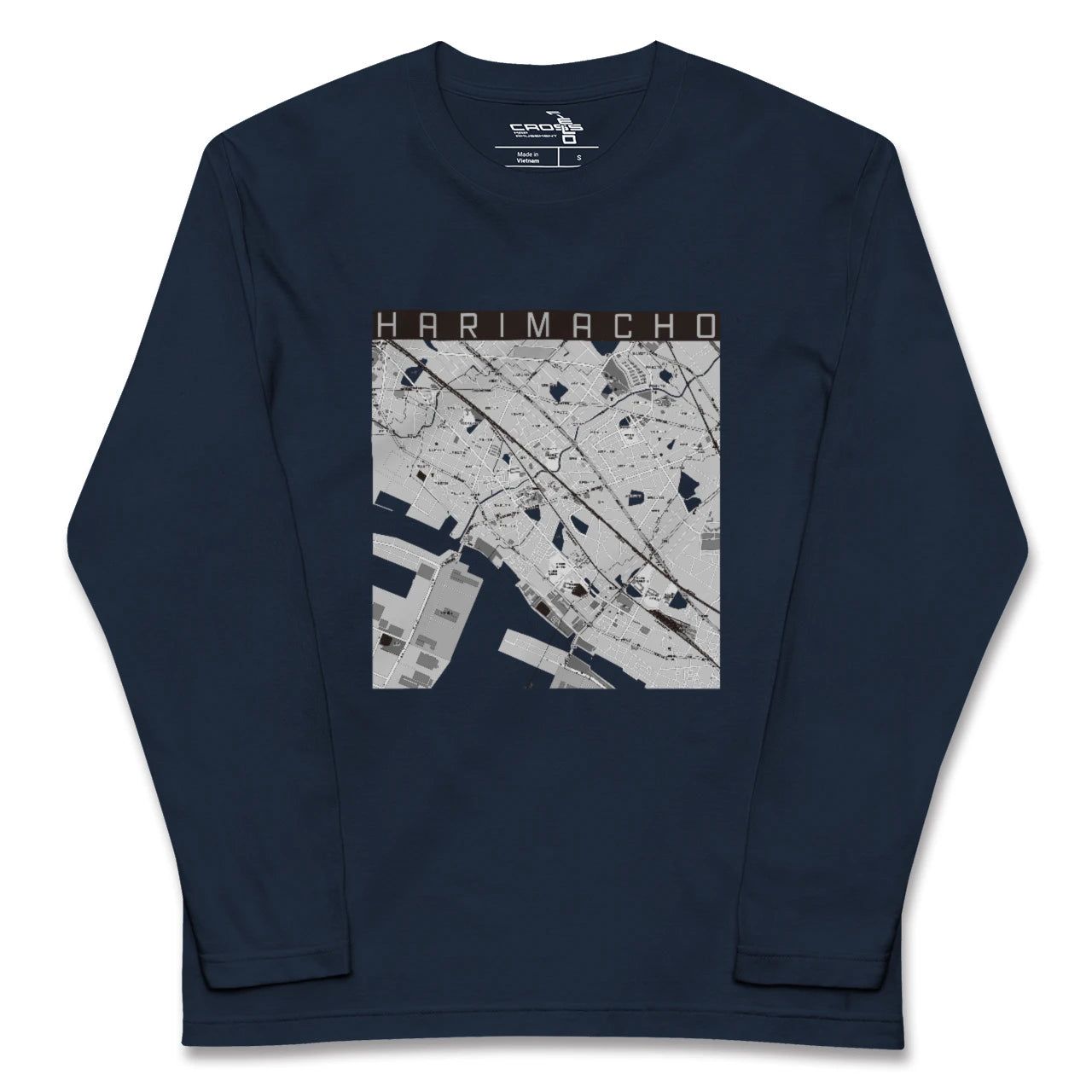 【播磨町(兵庫県)】地図柄ロングスリーブTシャツ