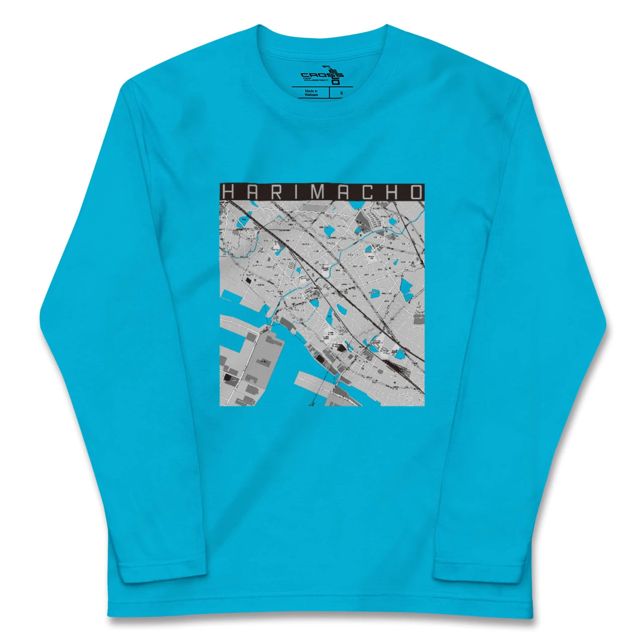 【播磨町(兵庫県)】地図柄ロングスリーブTシャツ