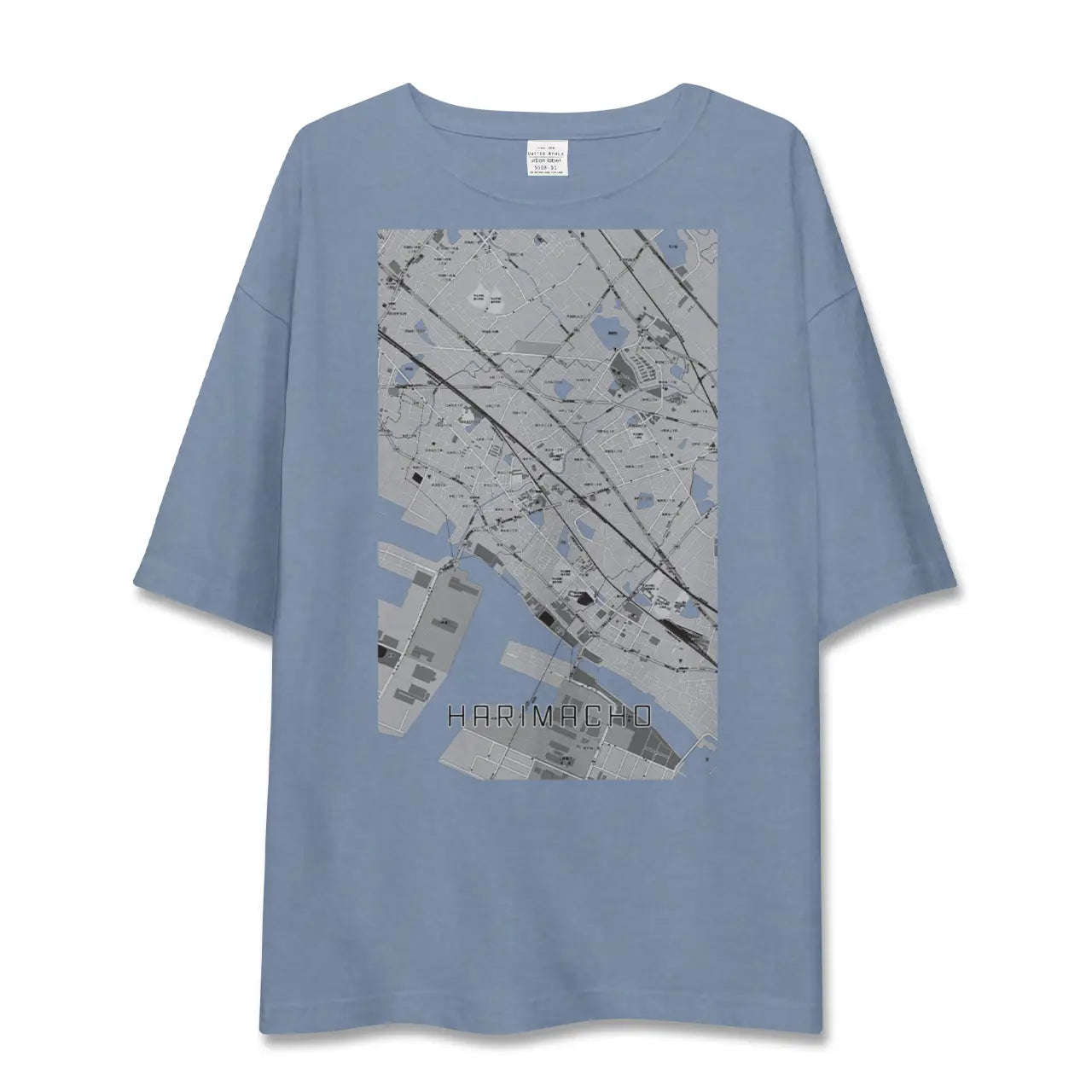 【播磨町(兵庫県)】地図柄ビッグシルエットTシャツ
