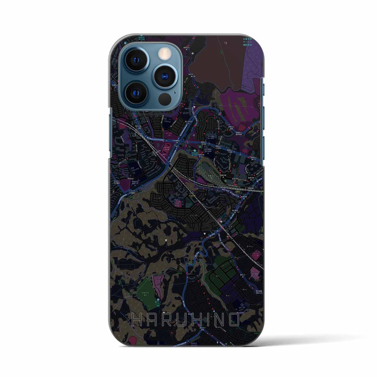 【はるひ野(神奈川県)】地図柄iPhoneケース(バックカバータイプ)