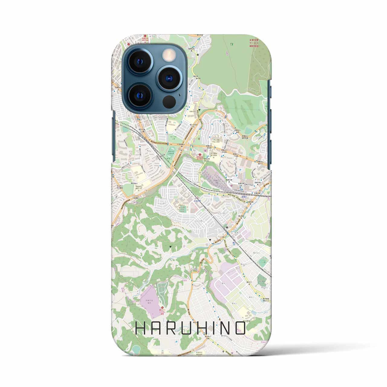 【はるひ野(神奈川県)】地図柄iPhoneケース(バックカバータイプ)