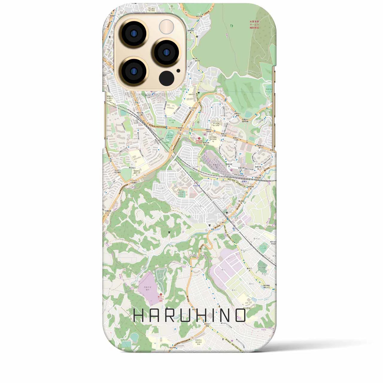 【はるひ野(神奈川県)】地図柄iPhoneケース(バックカバータイプ)