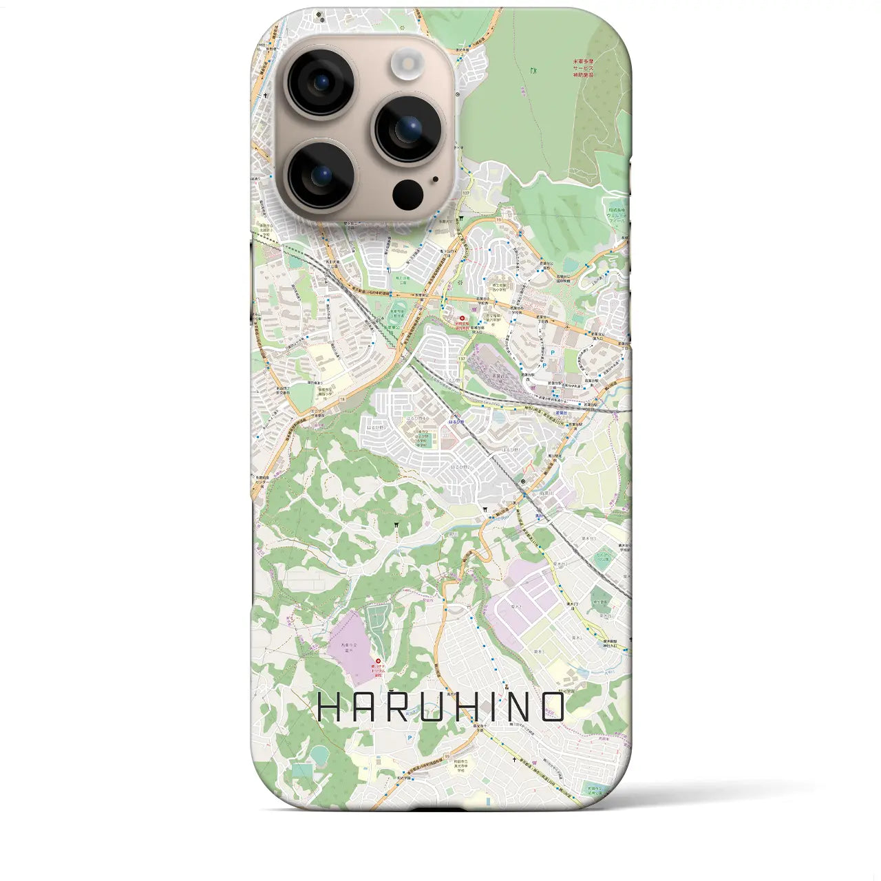 【はるひ野(神奈川県)】地図柄iPhoneケース(バックカバータイプ)