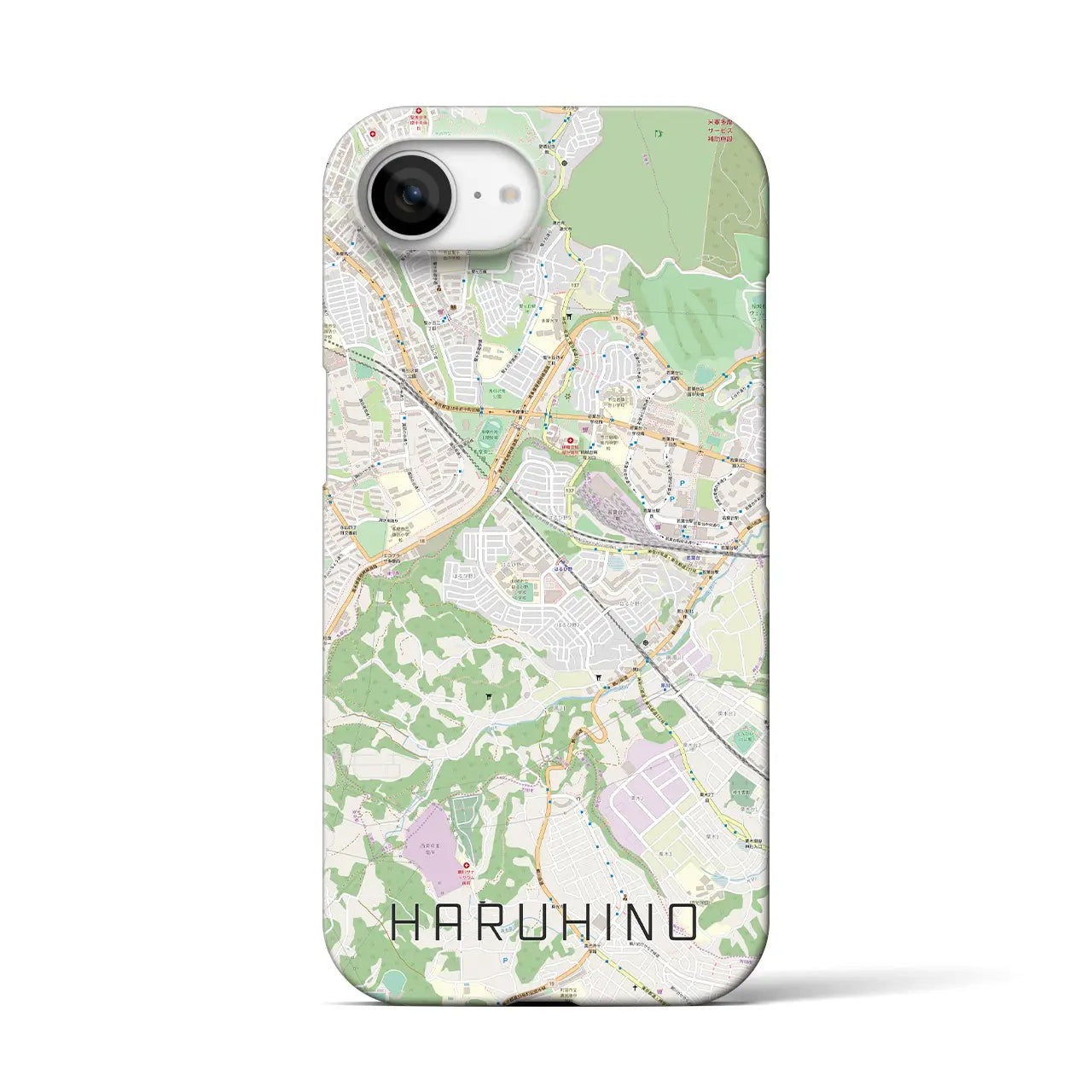 【はるひ野(神奈川県)】地図柄iPhoneケース(バックカバータイプ)