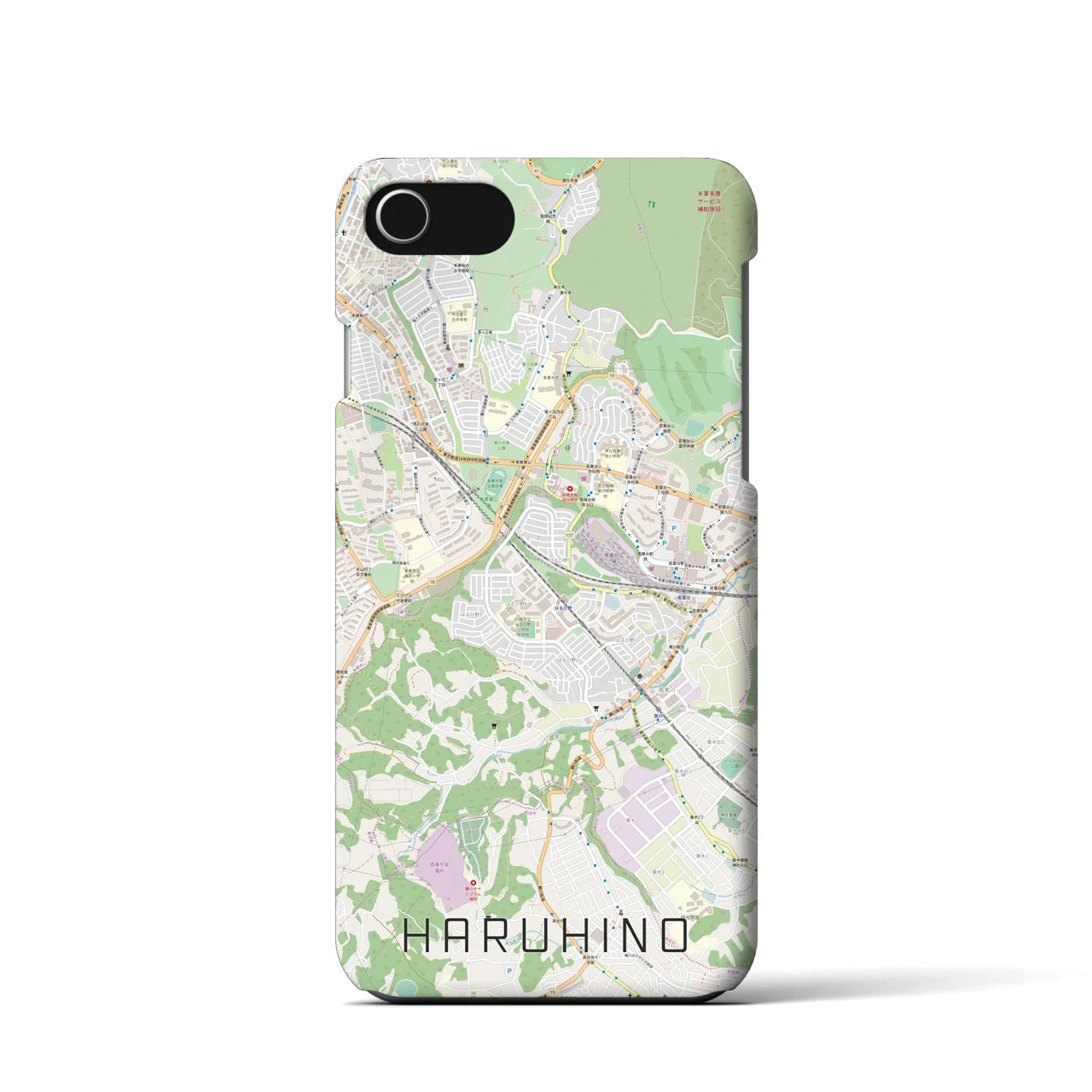 【はるひ野(神奈川県)】地図柄iPhoneケース(バックカバータイプ)