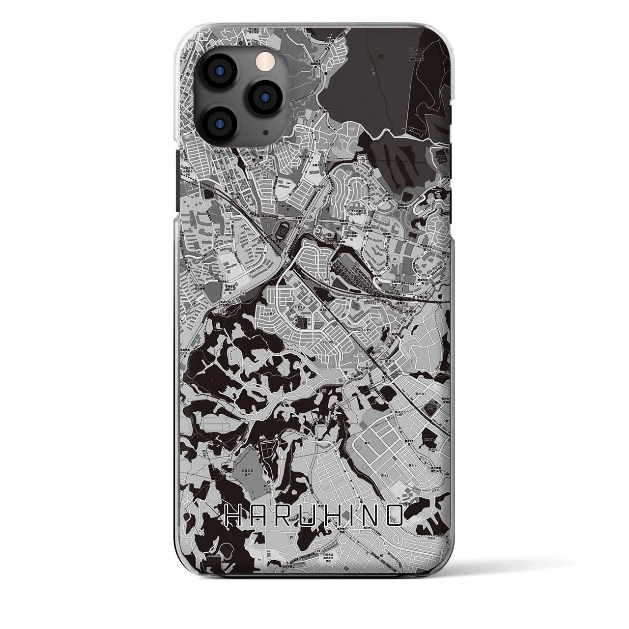 【はるひ野(神奈川県)】地図柄iPhoneケース(クリアタイプ)