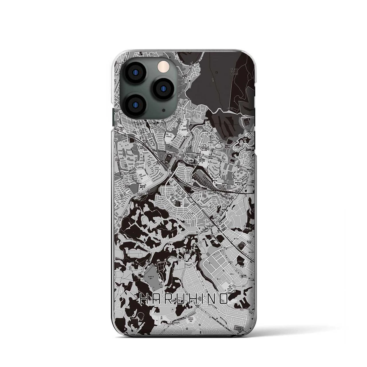 【はるひ野(神奈川県)】地図柄iPhoneケース(クリアタイプ)