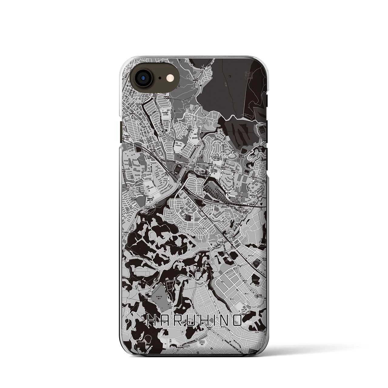 【はるひ野(神奈川県)】地図柄iPhoneケース(クリアタイプ)