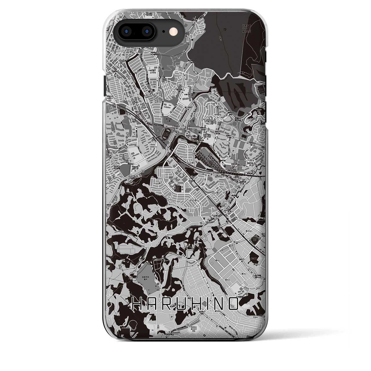 【はるひ野(神奈川県)】地図柄iPhoneケース(クリアタイプ)