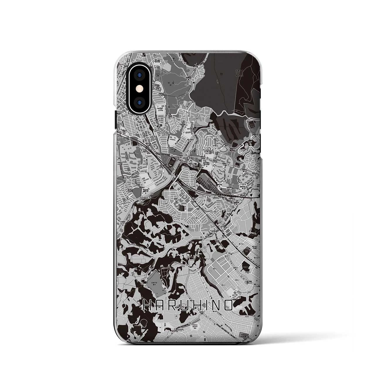 【はるひ野(神奈川県)】地図柄iPhoneケース(クリアタイプ)