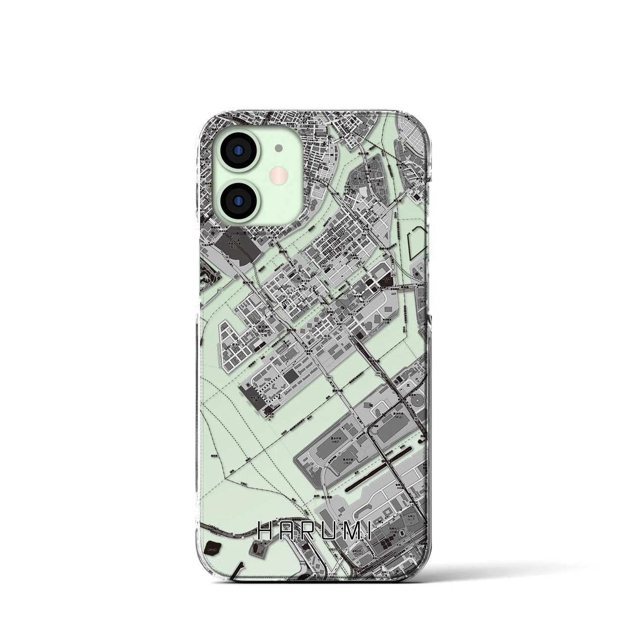 【晴海(東京都)】地図柄iPhoneケース(クリアタイプ)