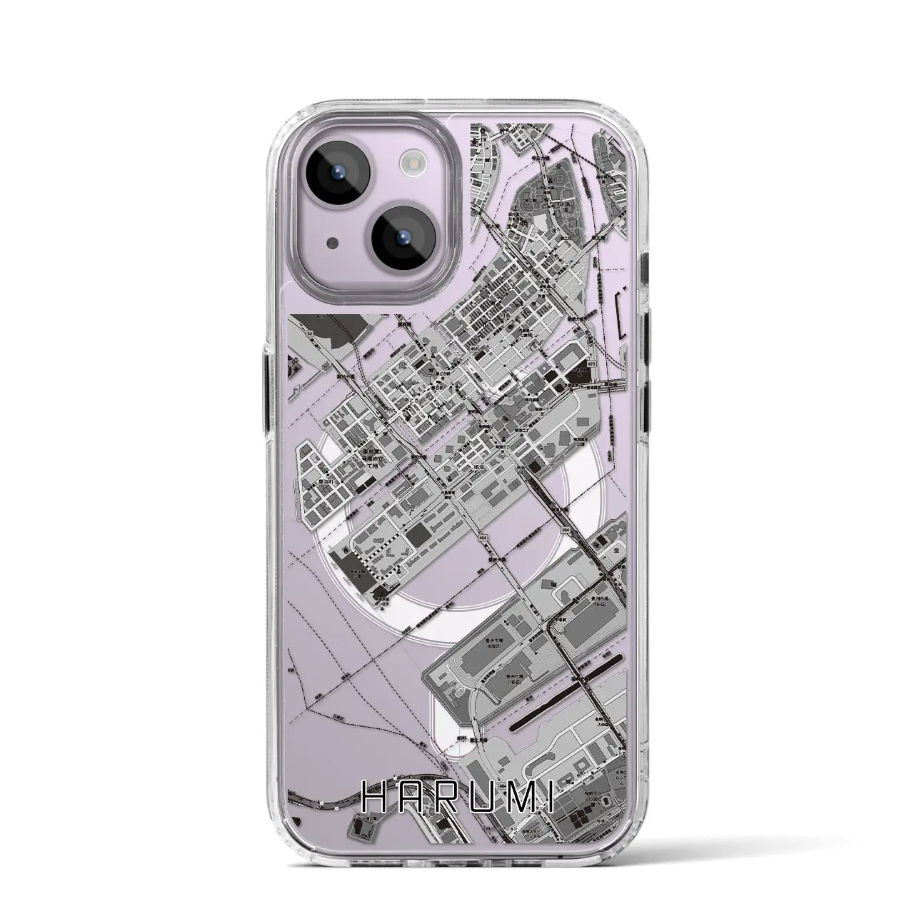 【晴海(東京都)】地図柄iPhoneケース(MagSafeタイプ)