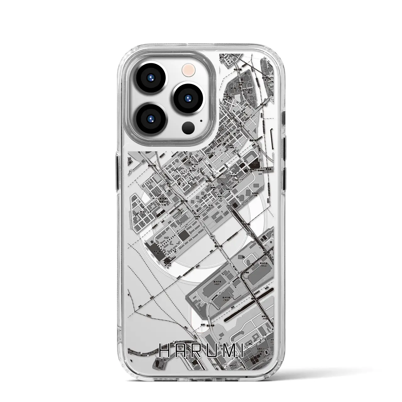 【晴海(東京都)】地図柄iPhoneケース(MagSafeタイプ)