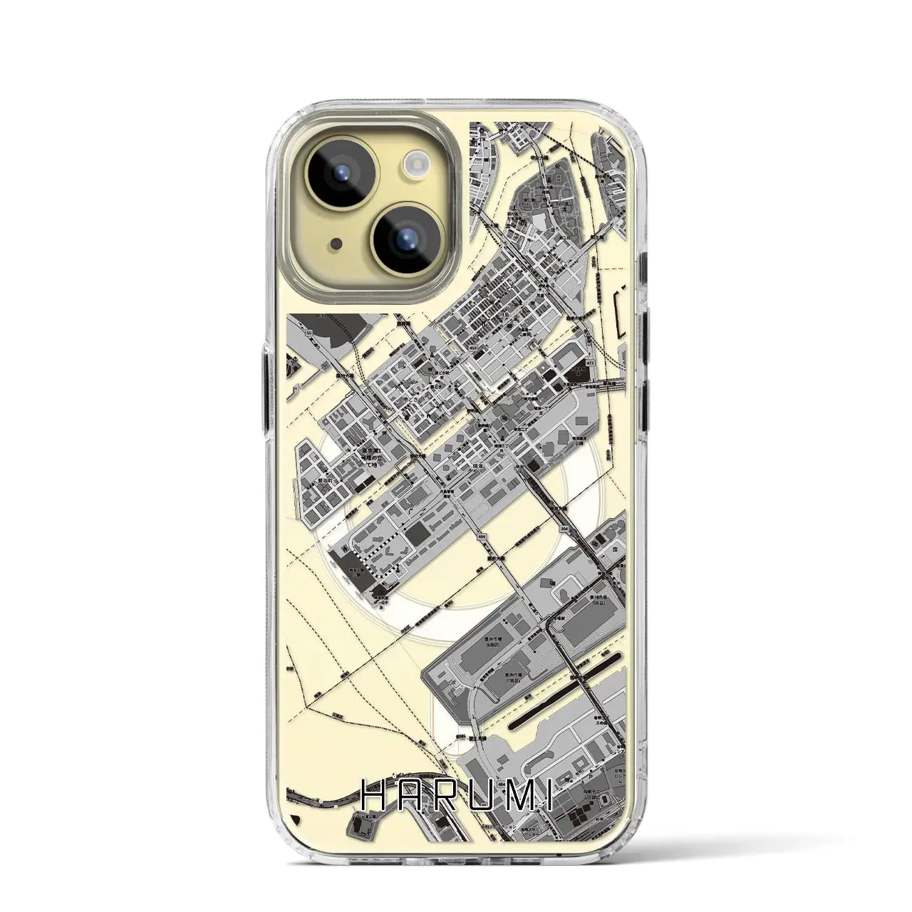 【晴海(東京都)】地図柄iPhoneケース(MagSafeタイプ)