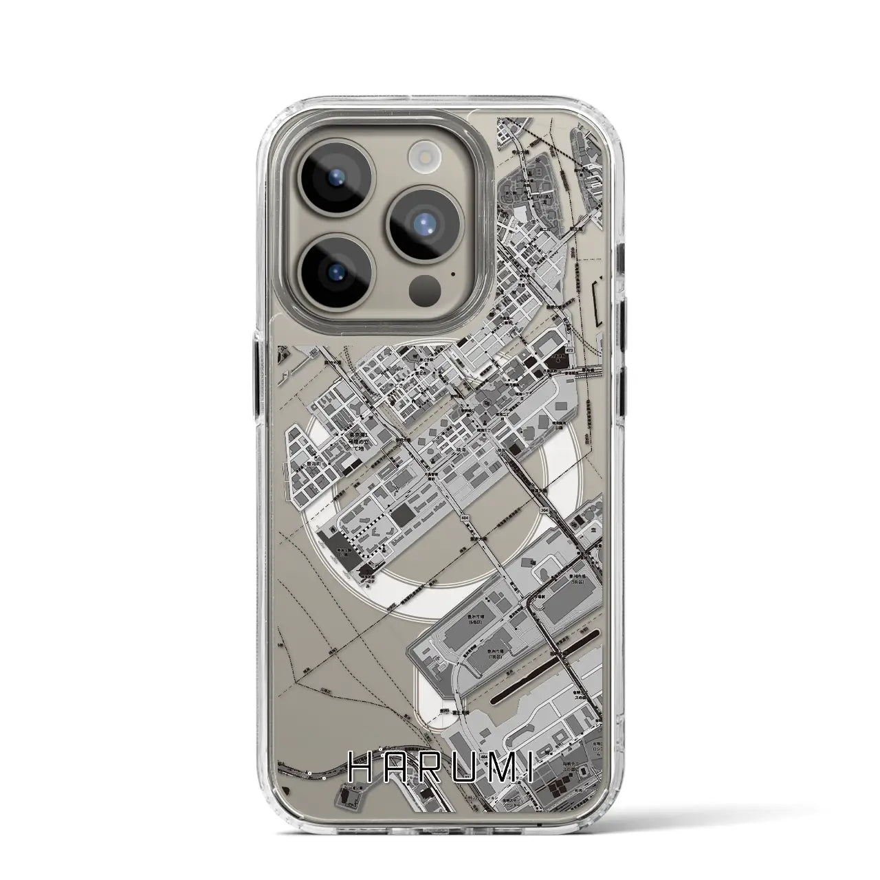 【晴海(東京都)】地図柄iPhoneケース(MagSafeタイプ)