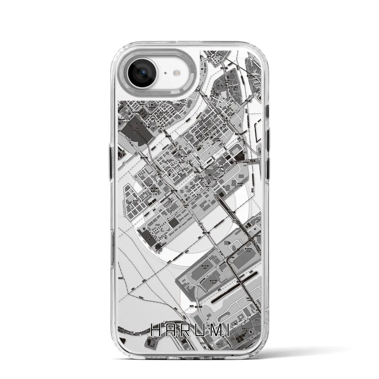 【晴海(東京都)】地図柄iPhoneケース(MagSafeタイプ)