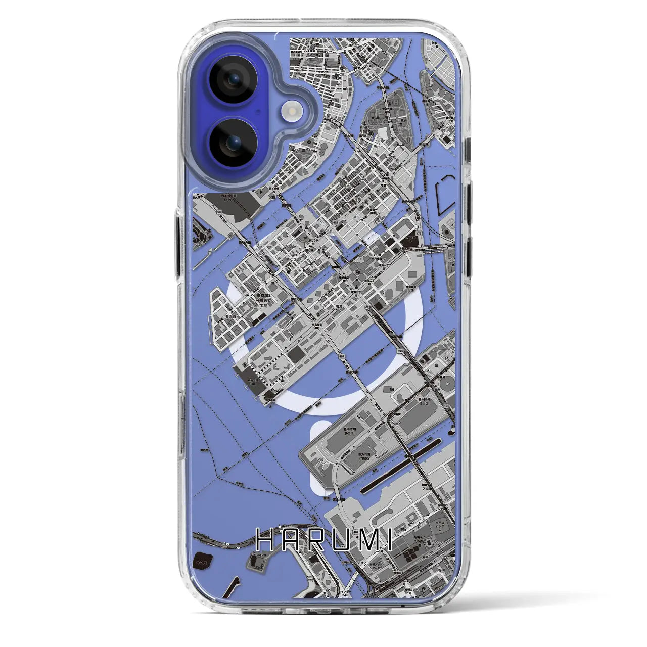 【晴海(東京都)】地図柄iPhoneケース(MagSafeタイプ)