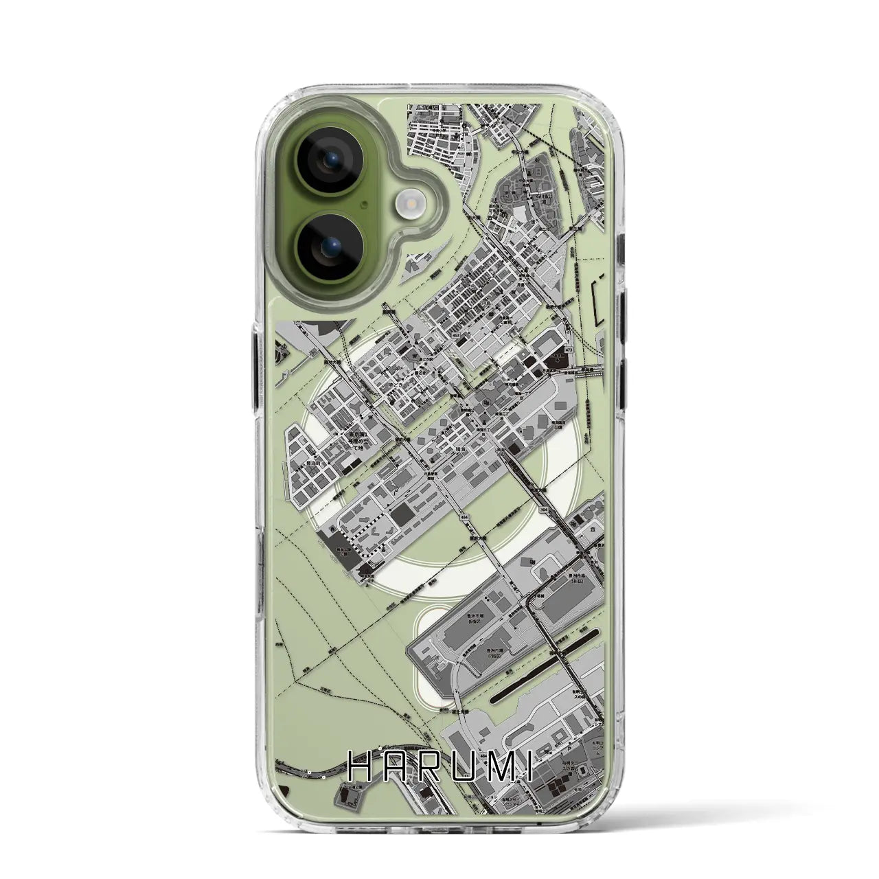 【晴海(東京都)】地図柄iPhoneケース(MagSafeタイプ)