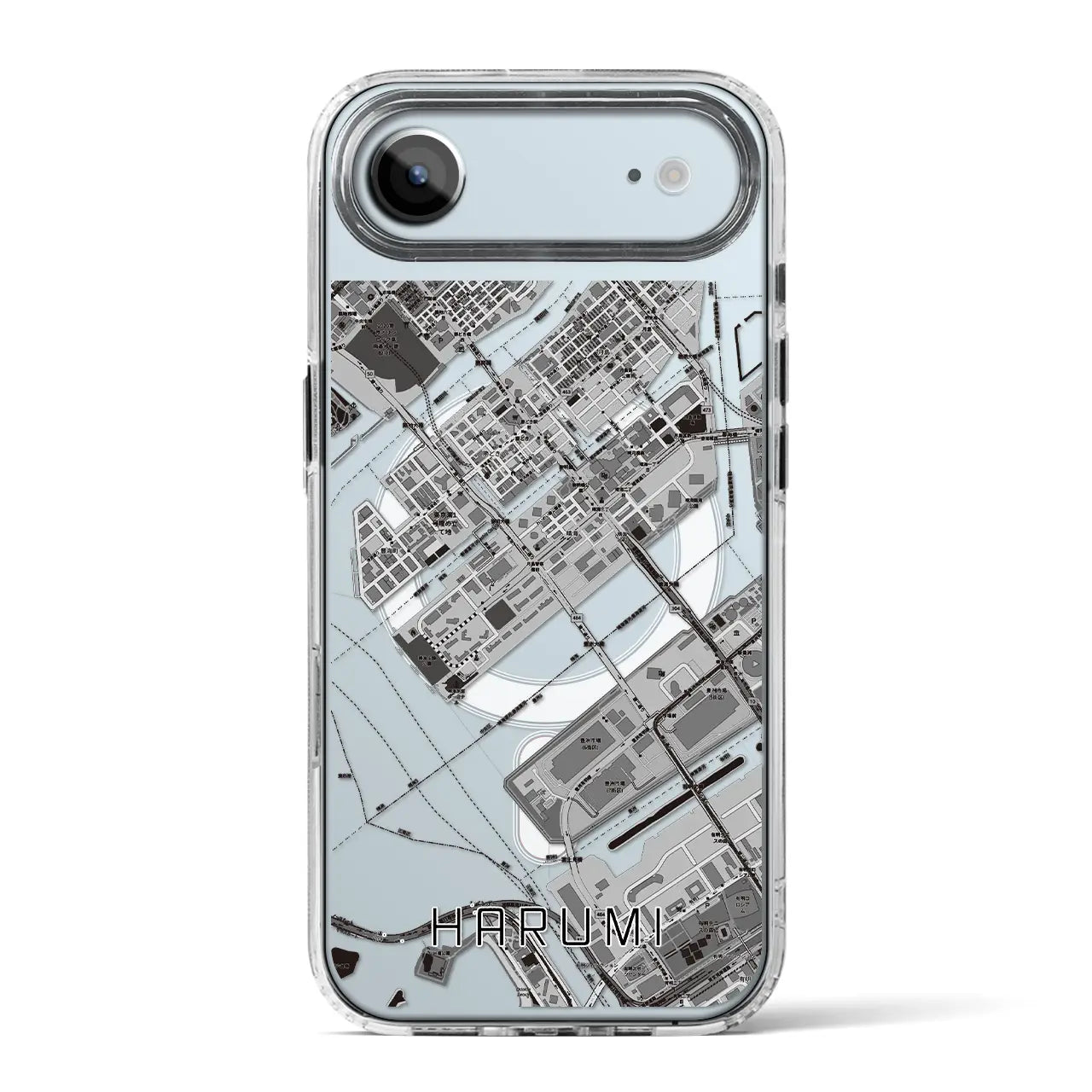 【晴海(東京都)】地図柄iPhoneケース(MagSafeタイプ)