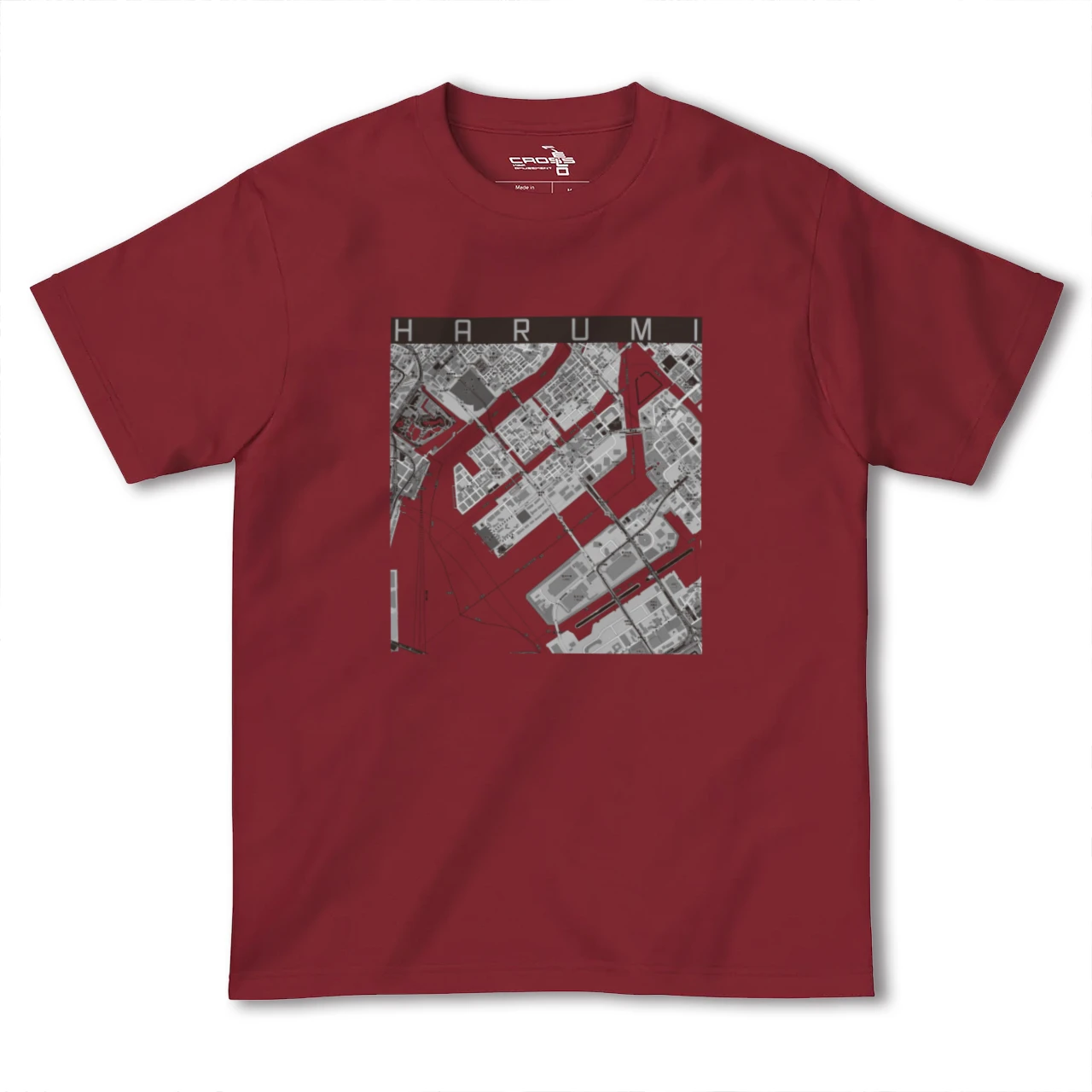 【晴海(東京都)】地図柄ヘビーウェイトTシャツ